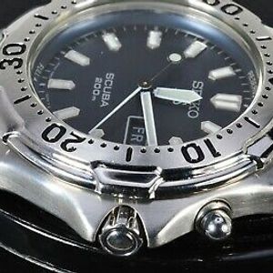 Seiko 5M43-0C30 Scuba 200m Diver AGS/Kinetic SS Dark blue dial 156 