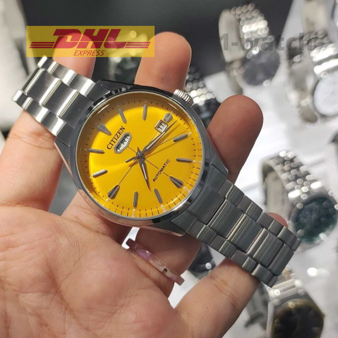 Citizen NH8391-51Z Automatic Yellow Dial Silver Stainless