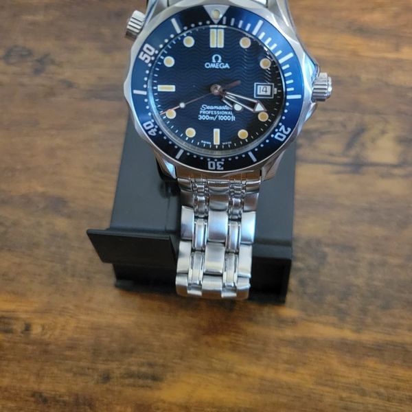 Omega Seamaster Automatic Stainless Steel Blue Dial Watch 2561.80 ...