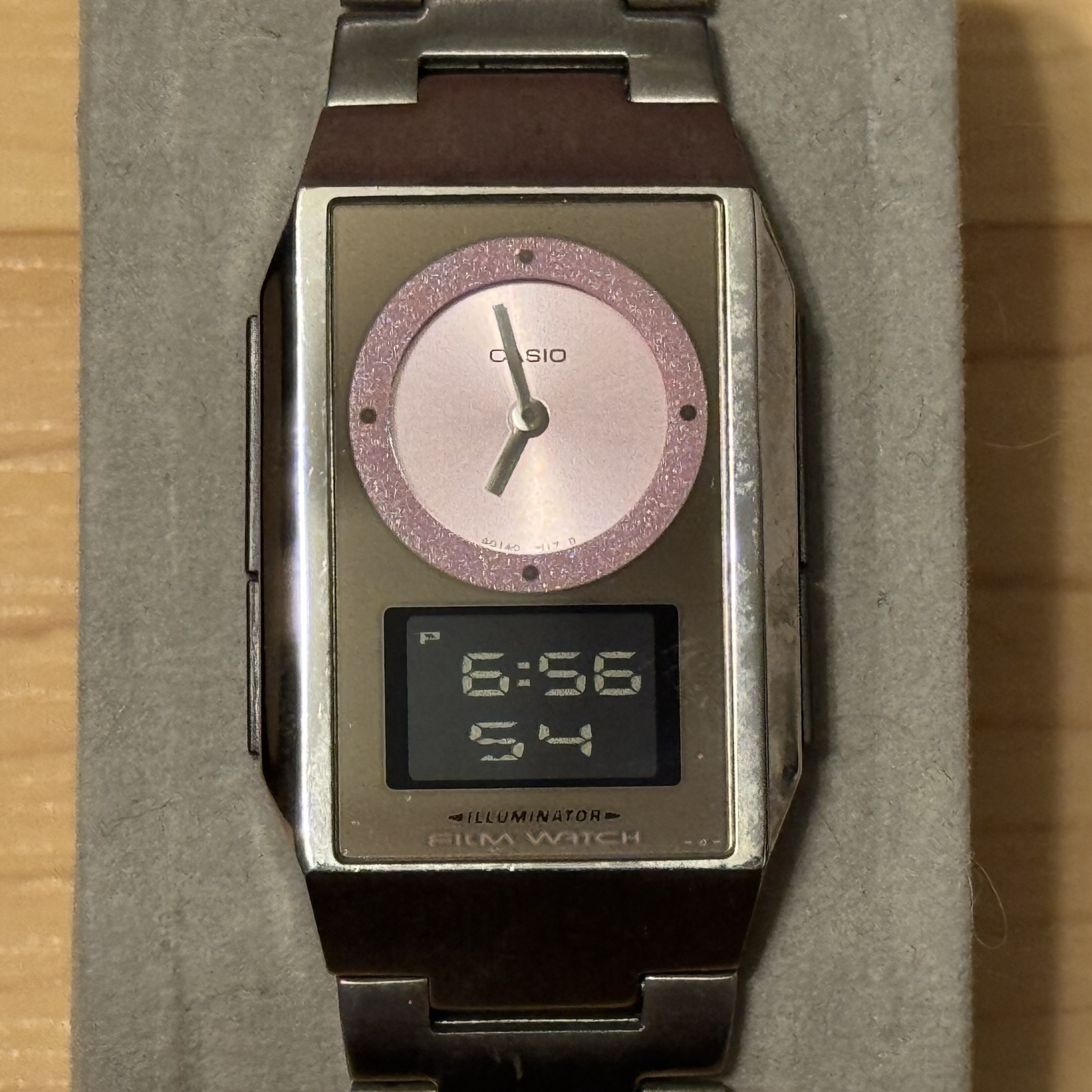 WTS] Casio FS-100 Dual Time Film Watch Analog Digital 2337