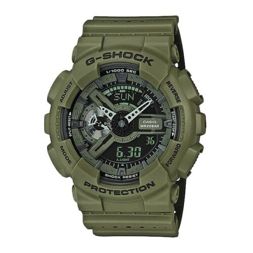 Casio G Shock Army Green With Black Face 5146 GA110-LP 