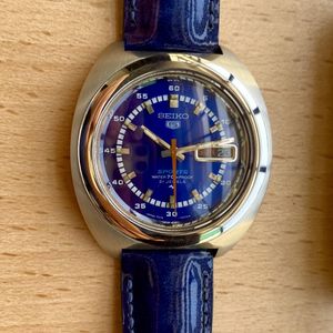 SEIKO 5SPORTS セイコースポーツ自動巻 腕時計 7019-7050 Seiko 5 Sports 7019-7050 Vintage Day Date Blue Silver 21j