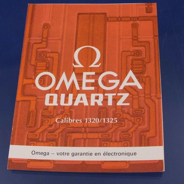 Vintage 1970s Omega Watch Instructions Booklet for Caliber Cal 1320