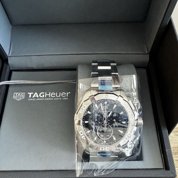 TAG Heuer Aquaracer 300 M Chronograph (CAY1110.BA0927) - Orologio Subacqueo Di Lusso, Cassa 43mm In Acciaio, Movimento Al Quarzo Svizzero