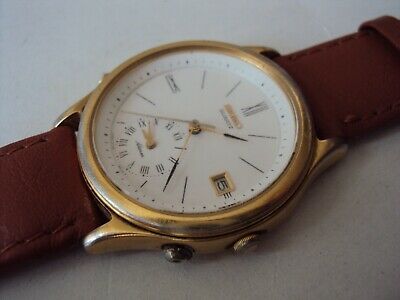 RARE SEIKO 5T32 6A29 QUARTZ ALARM MEN WATCH JAPAN MADE WatchCharts