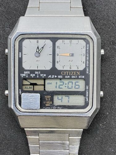 Vintage CITIZEN ANA-DIGI TEMP 8980-084241 Y 30-5031 Japan Men's