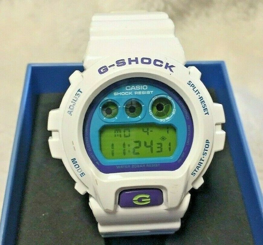 white and purple g shock