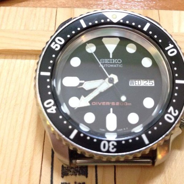 SOLD: Philippines Seiko SKX007 Diver w/ new crystal and aluminum chapter  ring - $85 | WatchCharts