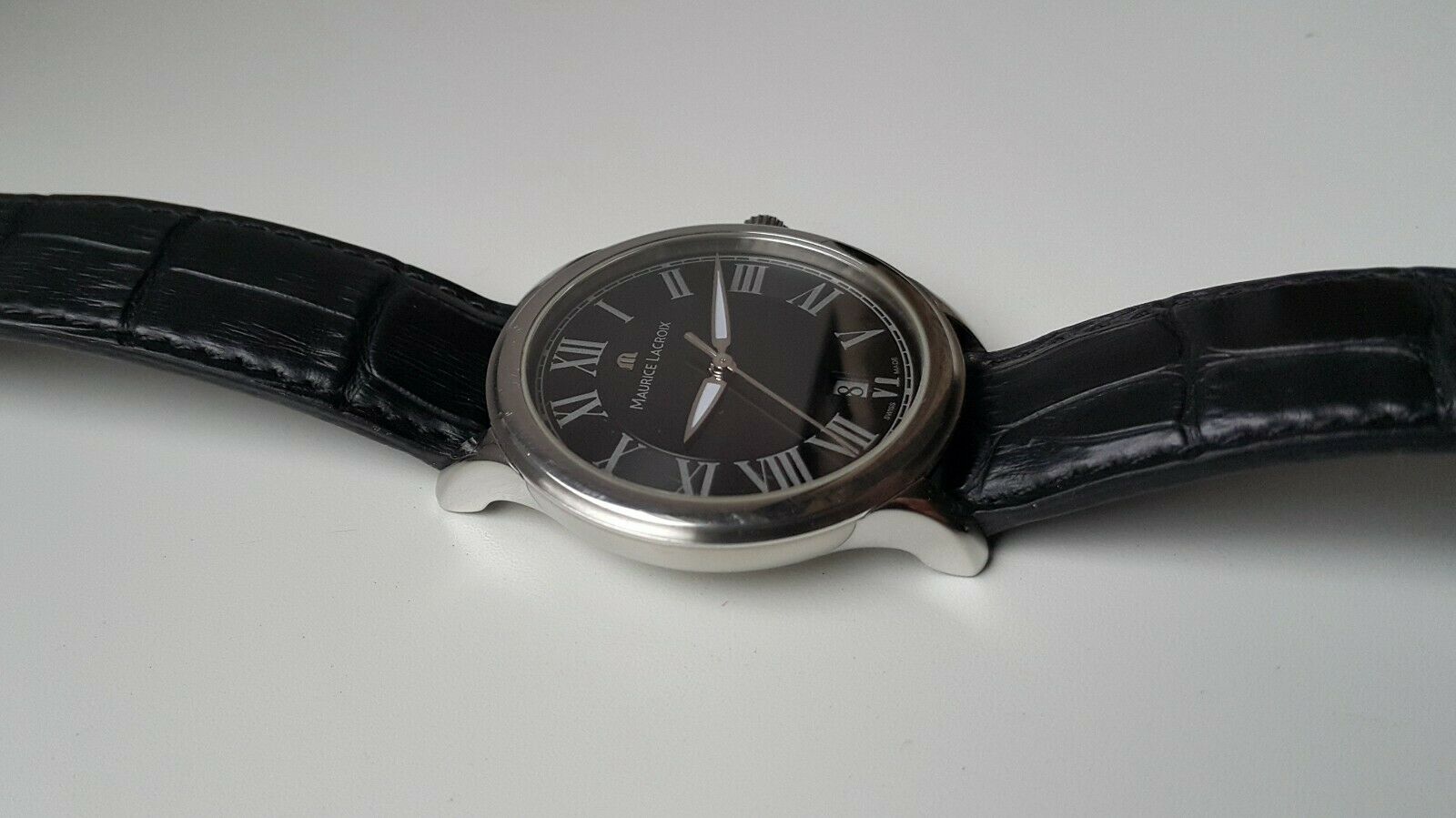 Maurice Lacroix LC 1077 Les Classiques Silver Tone Black dial