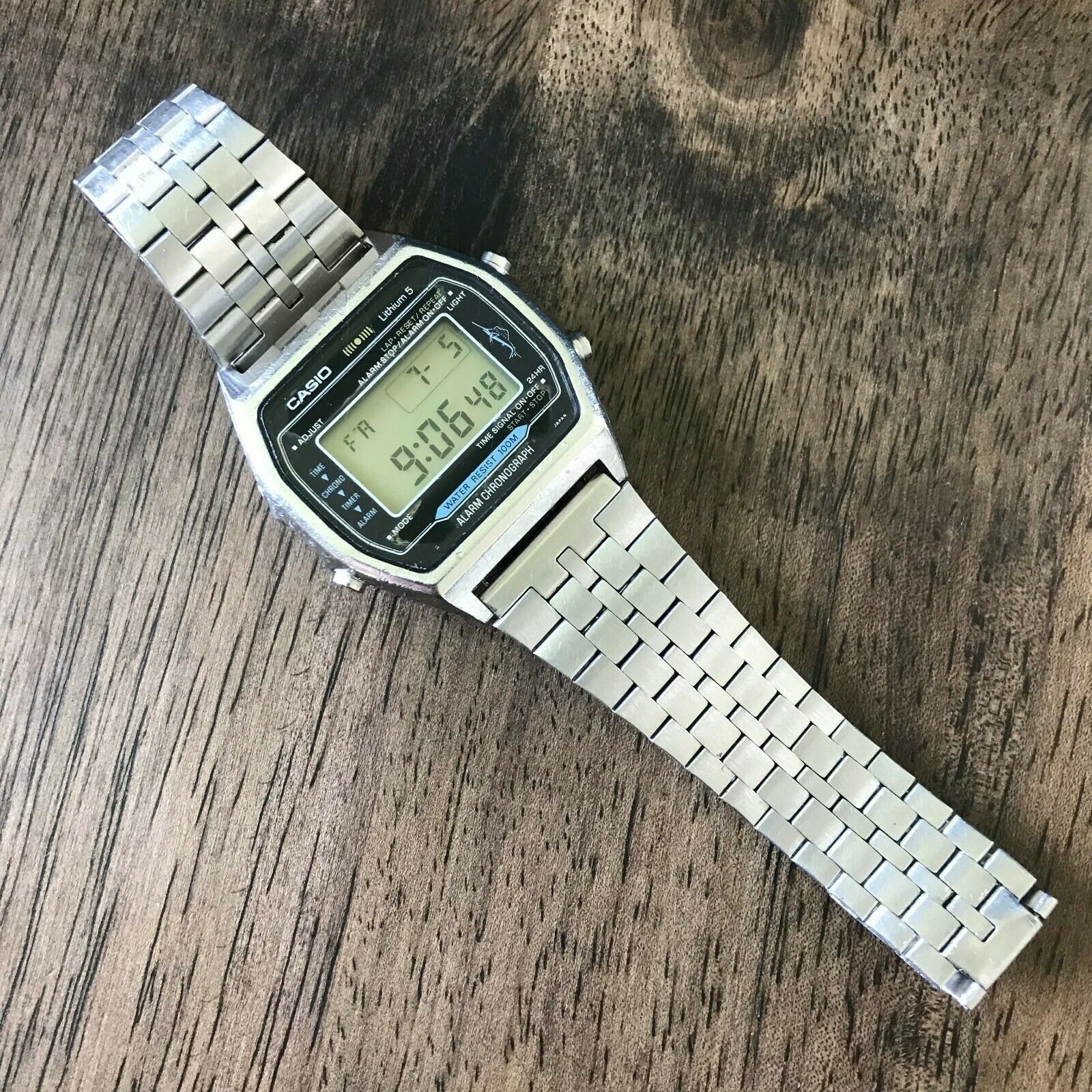 RARE Vintage 1980 Casio H101 Marlin Digital Diver Watch