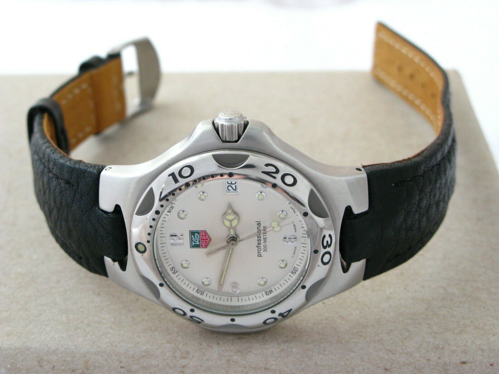 TAG HEUER KIRIUM FULL SIZE QUARTZ WATCH NEW LEATHER STRAP New