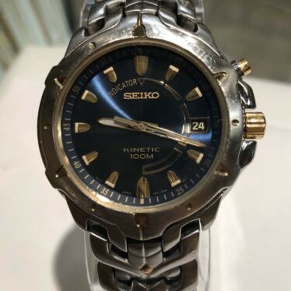 SEIKO Watch 5M620D10 W/Date 100 Meters Water Resistant