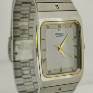 Vtg 1996 Seiko 5P32-5080 Stainless Steel & Gold Quartz Gents Dress Wrist  Watch | WatchCharts