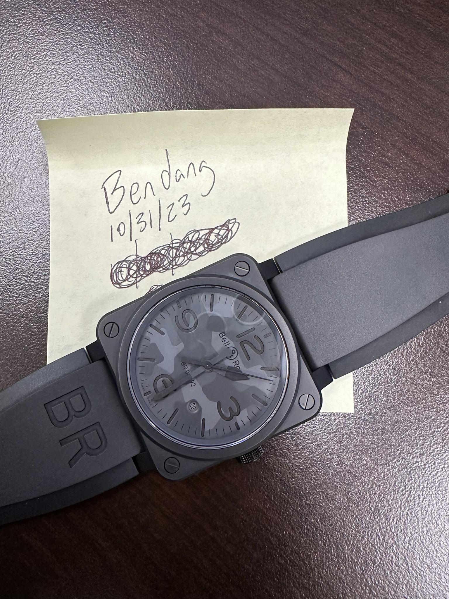 WTS Bell Ross 42mm reference BR 03 92 CAMO WatchCharts