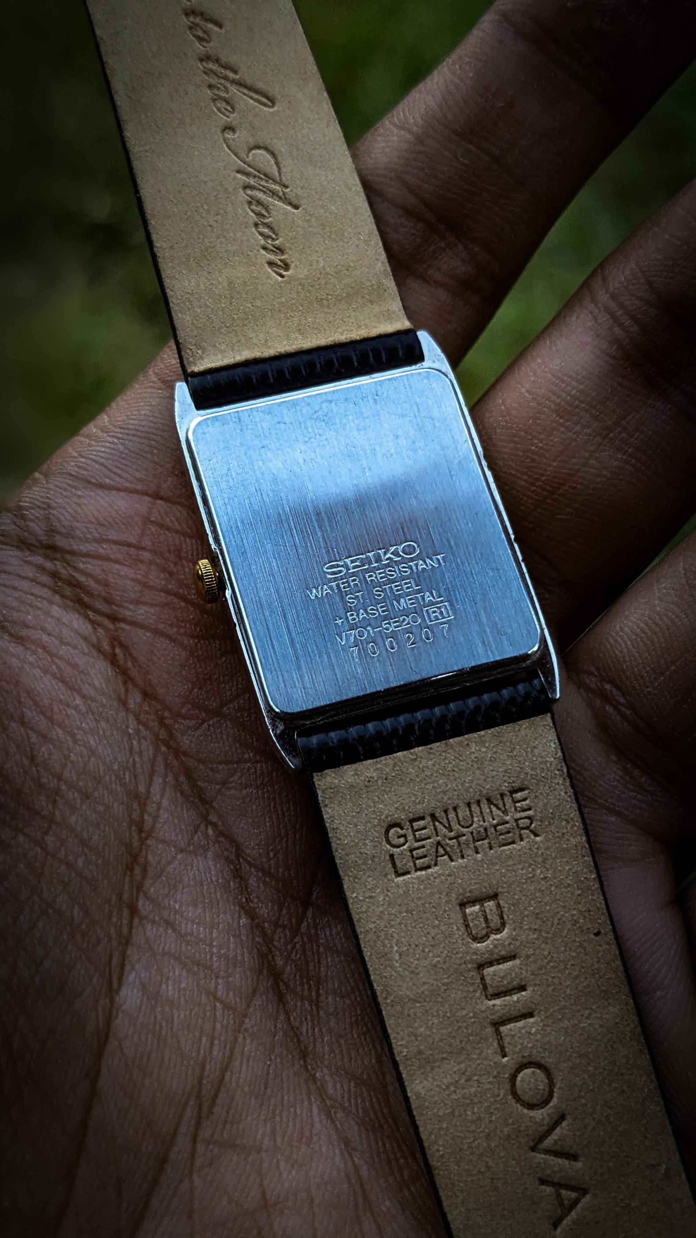 WTS] Rarest Seiko Tank style Vintage Dress Watch v701-5e20