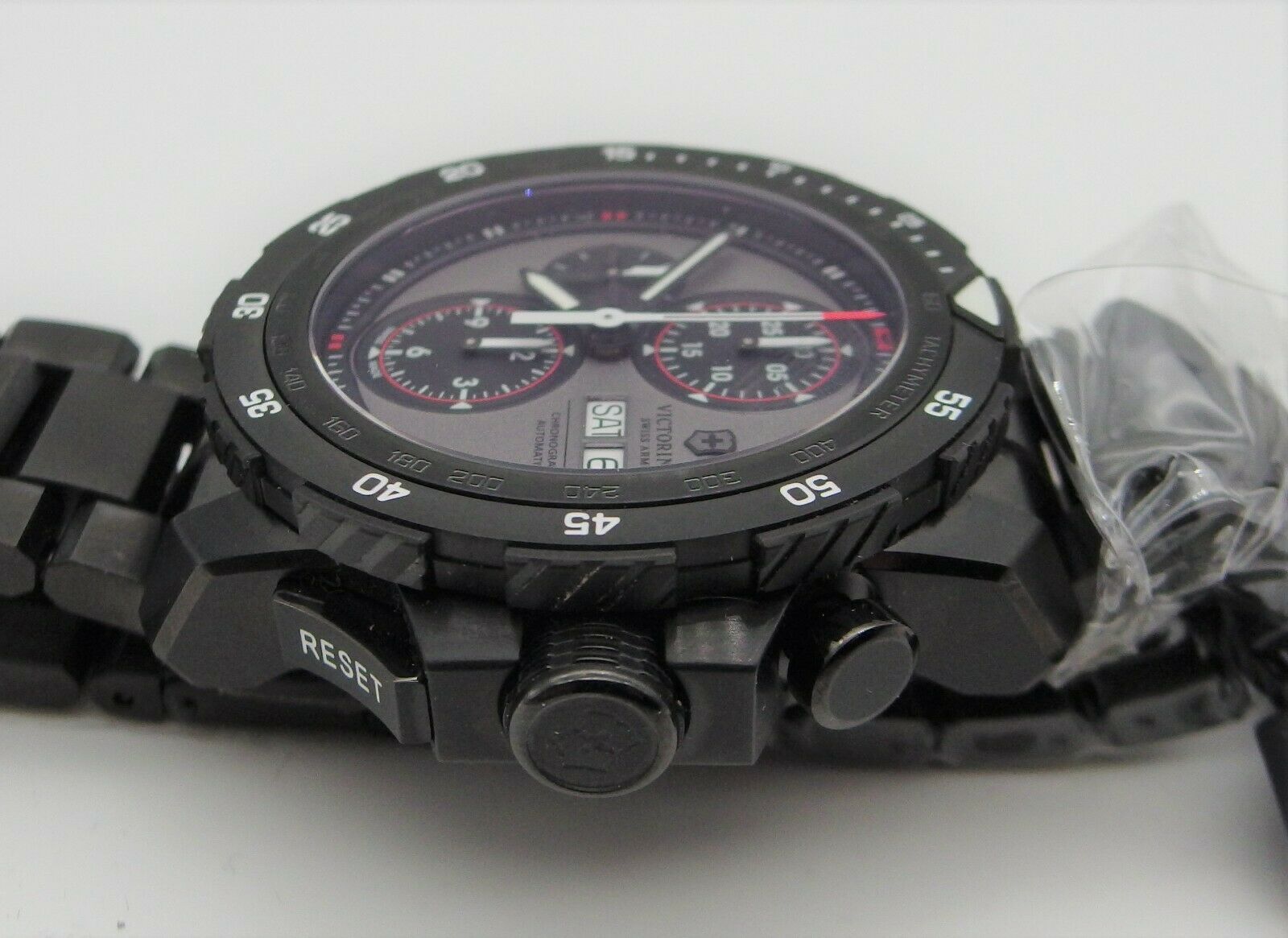 New Victorinox Swiss Army 241573 Alpnach Auto 7750 Chronograph PVD