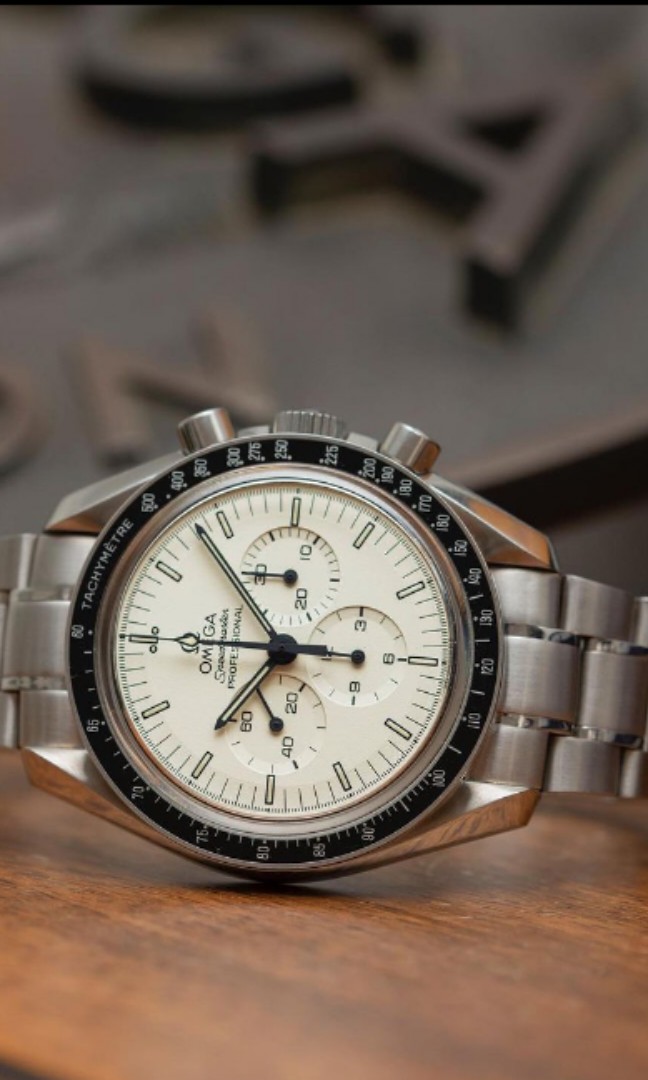 DIAL ONLY Omega Speedmaster White Dial / Speedmaster Albino Dial Only ...