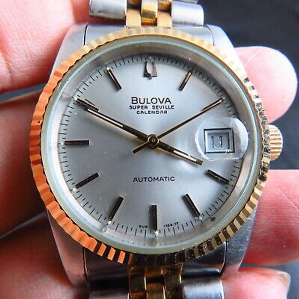 SWISS BULOVA SUPER SEVILLE CALENDAR AUTOMATIC MEN WATCH WatchCharts