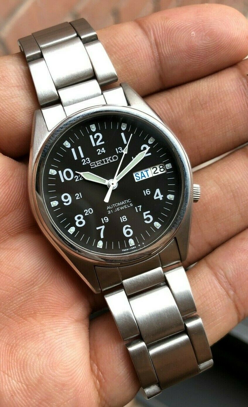 vintage seiko military watch
