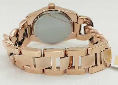 NWT Michael Kors Women's Watch Bracelet ALL ROSE GOLD Chain