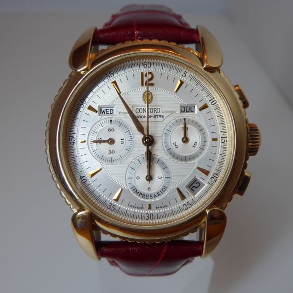 FS: Concord Impresario (Zenith El Primero) 18K Gold Triple Calendar ...