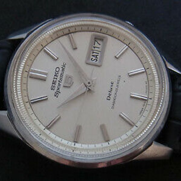 Vintage Seiko 5 Sportsmatic Deluxe 7619-7010 diashock 25 jewels Automatic  Watch | WatchCharts