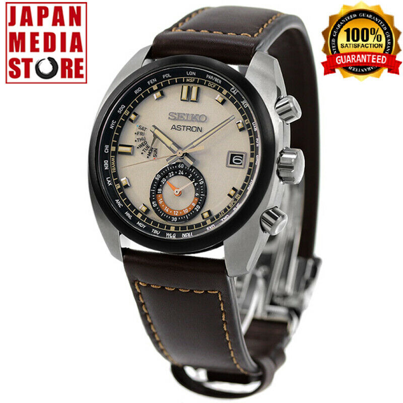 Seiko Astron SBXY005 Titanium World Time Radio Solar Men`s Watch 