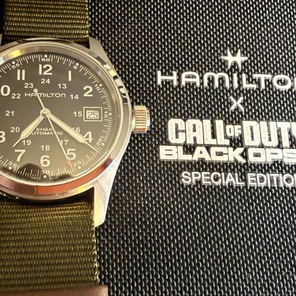 New Hamilton Khaki Field 38mm CALL OF DUTY Limited Edition Of 5000 ...