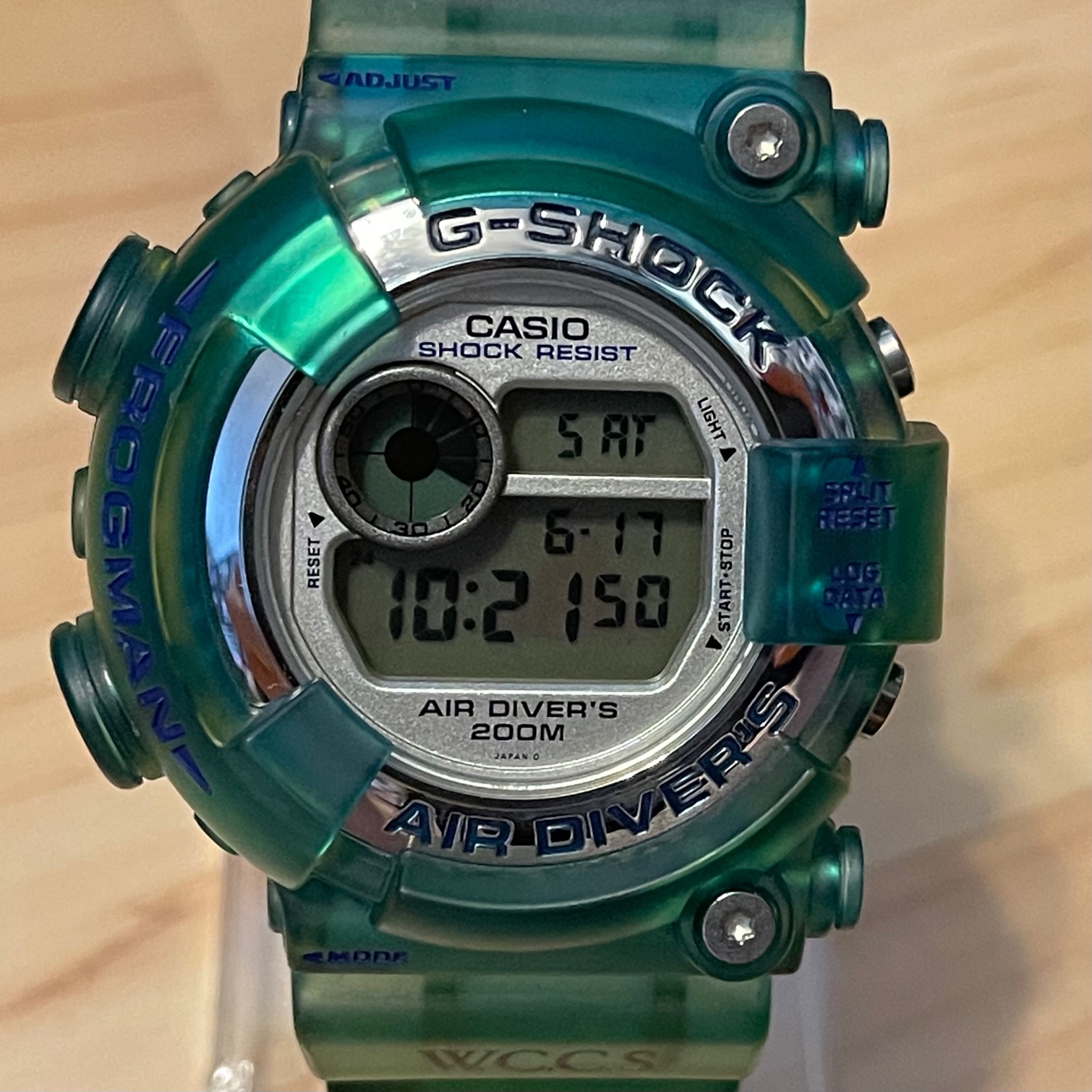 風防に傷はございません✨美品✨G-SHOCK W.C.C.S FROGMAN トリプルマンタ