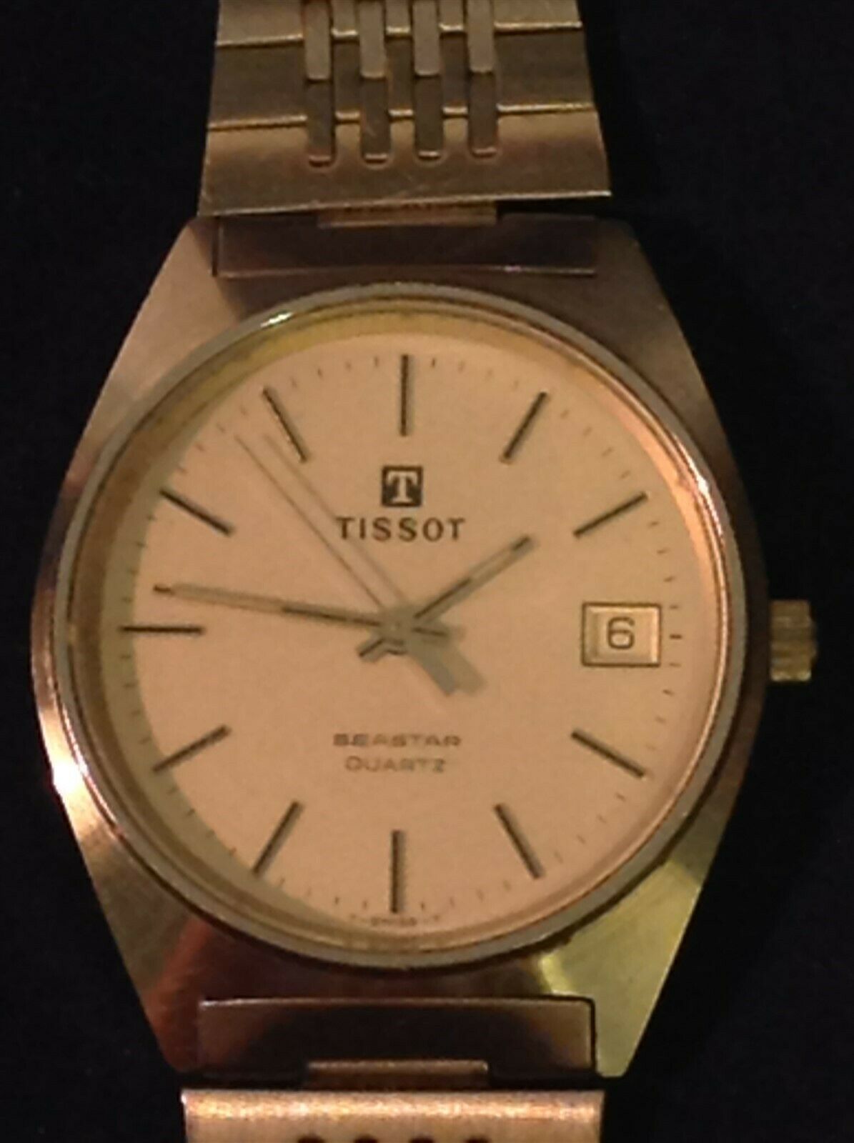 Tissot Seastar Gents Quartz Watch - Le Locle Swiss 6 Jewels - New ...