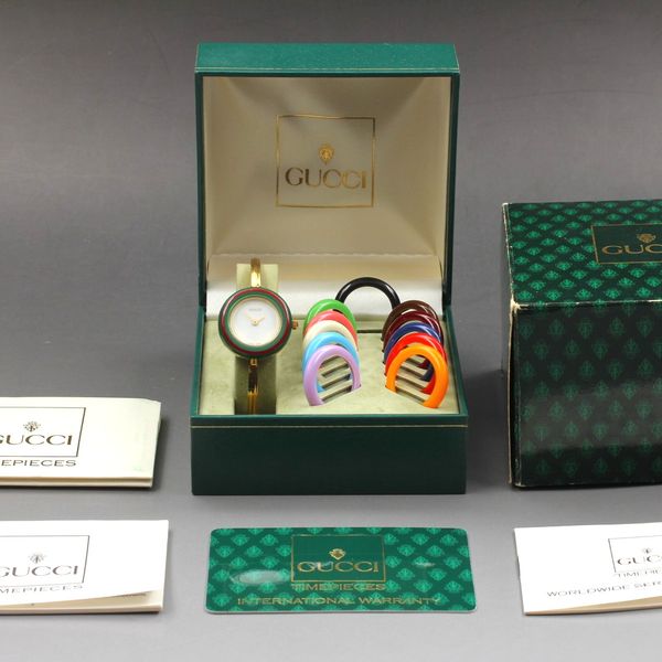 Full set [Near MINT ï½ / Box] 12 Colors GUCCI Change Bezel 11/12.2 ...