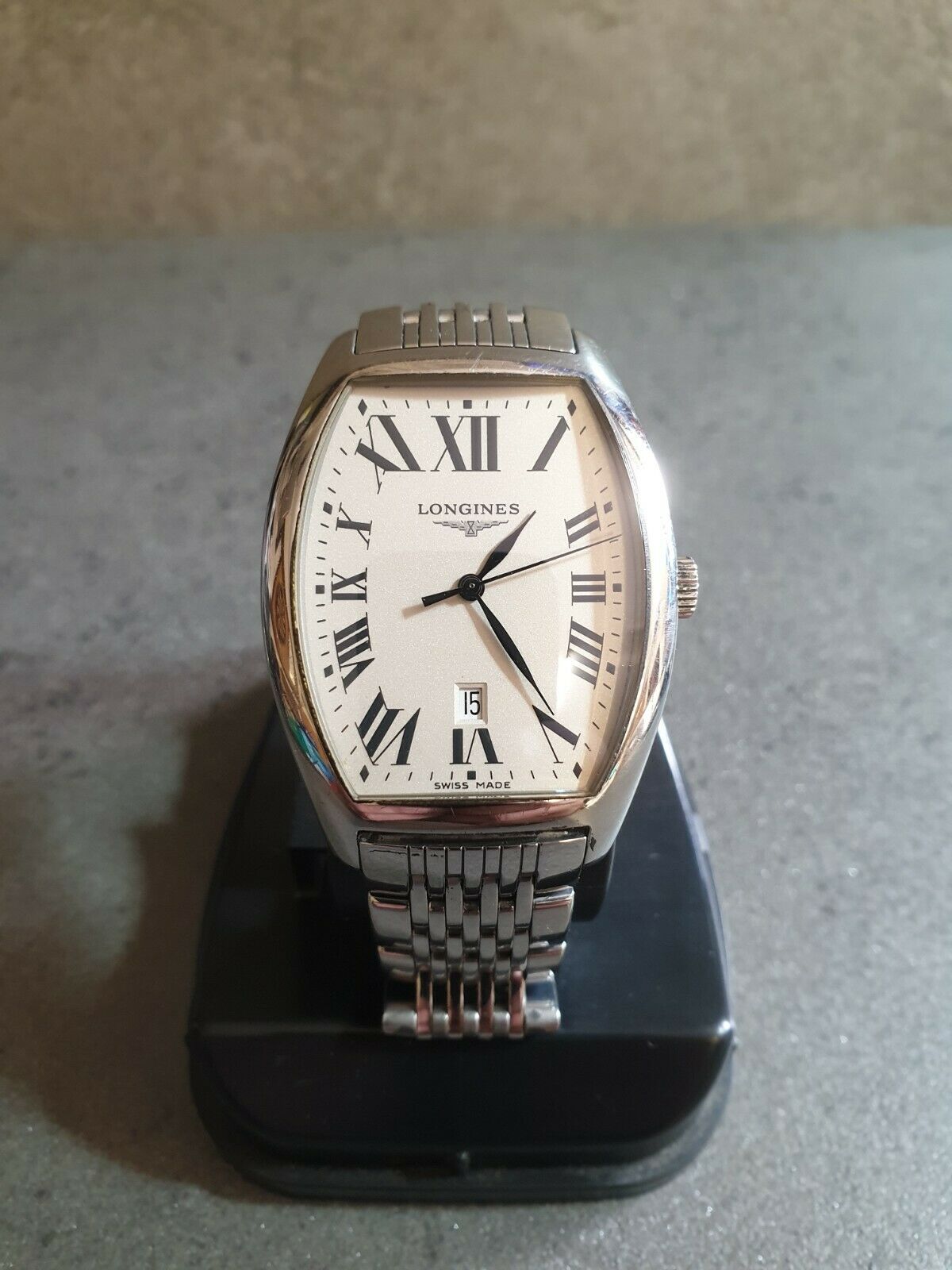 Longines Evidenza L2.655.4 Quartz Off White Dial Stainless Steel