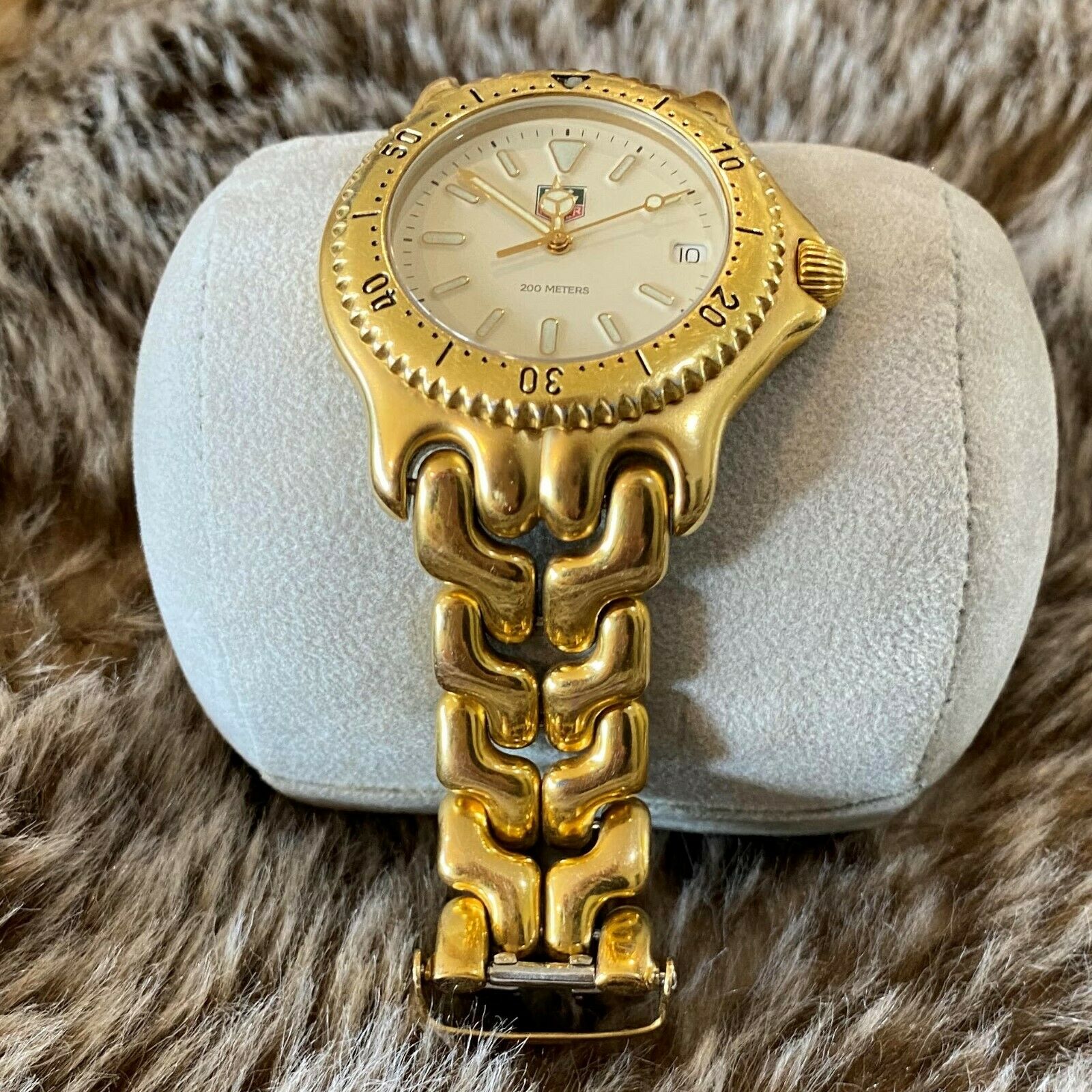 Tag Heuer S94.706M Men's S/EL LINK GOLD Plated & SS Watch