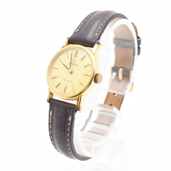 Vintage [Exc+4] OMEGA Deville Cal.625 Gold Dial Hand Winding Women's ...