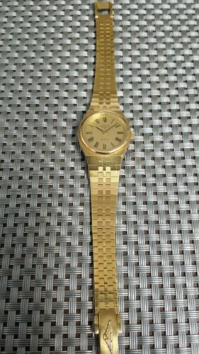 Ladies Gold Plated Longines Wrist Watch Vintage 1980s