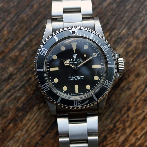 1973 Rolex Submariner ref 5513 “Ghost Bezel, Patina Serif Dial ...