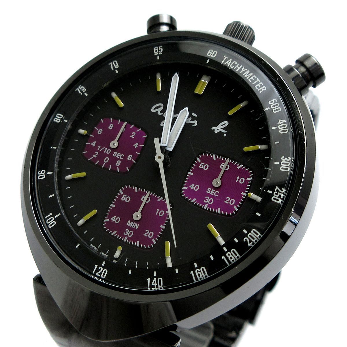 Seiko Agnes B Collaboration Bullhead V655-7010 Chronograph Mens