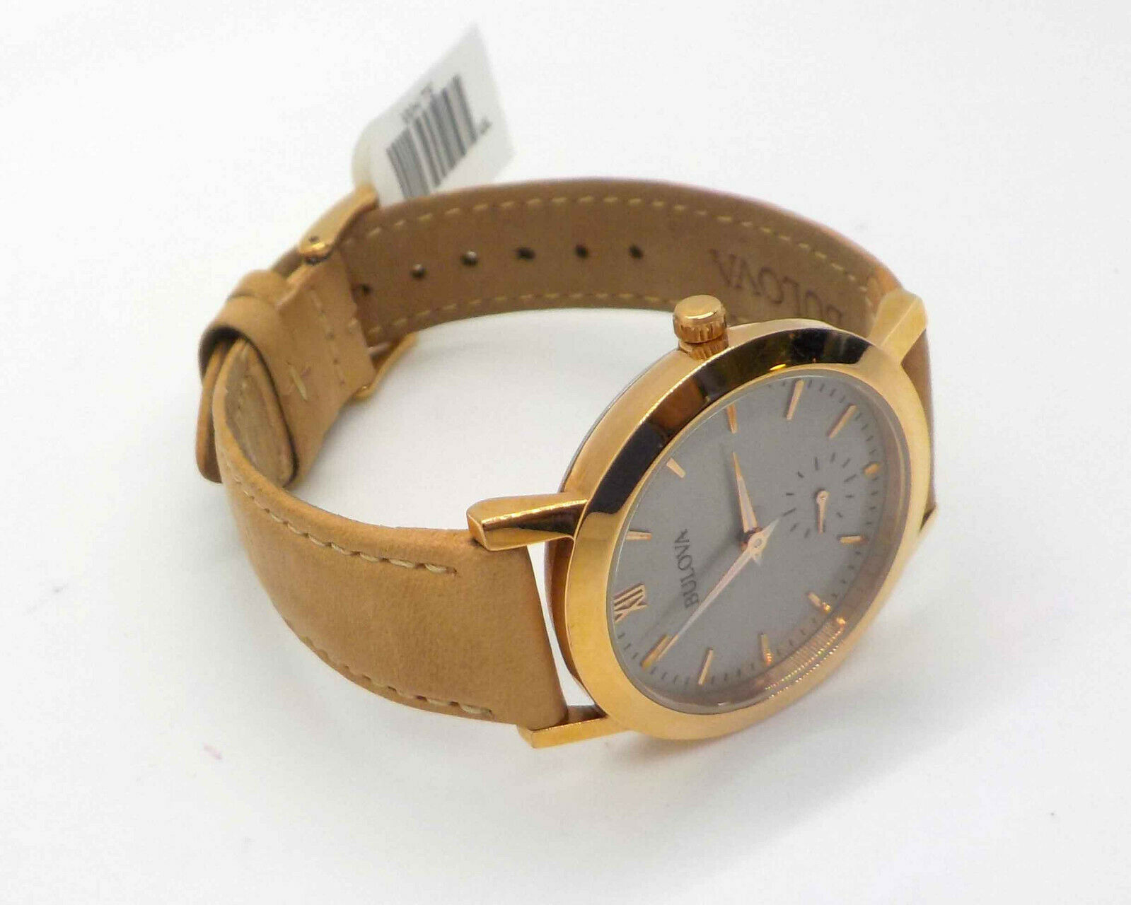 BULOVA CLASSIC TAN LEATHER STRAP LADIES WATCH 97L146 225.00 WatchCharts