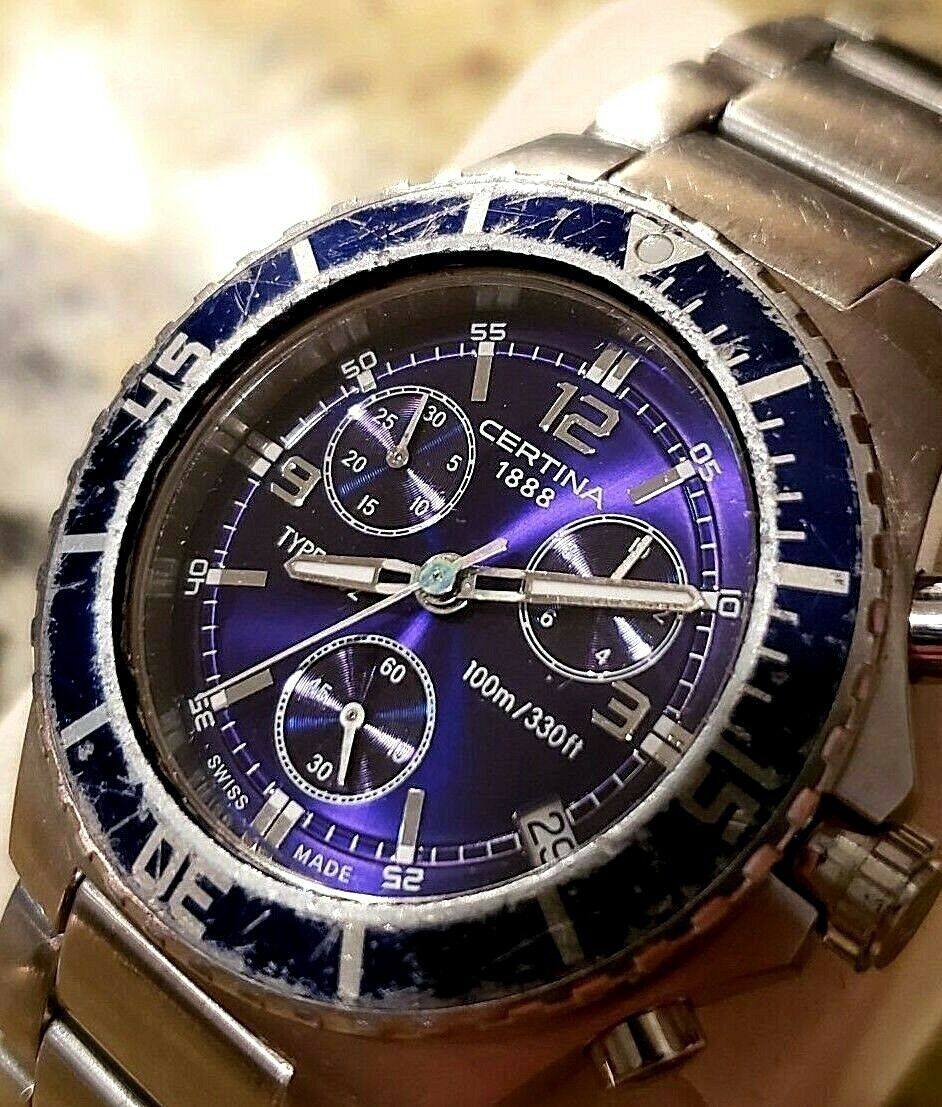 ꕤclara*★おまとめ2点 CERTINA 1888 TYPE X-02, DIVER 100 mt - TEMPPUS