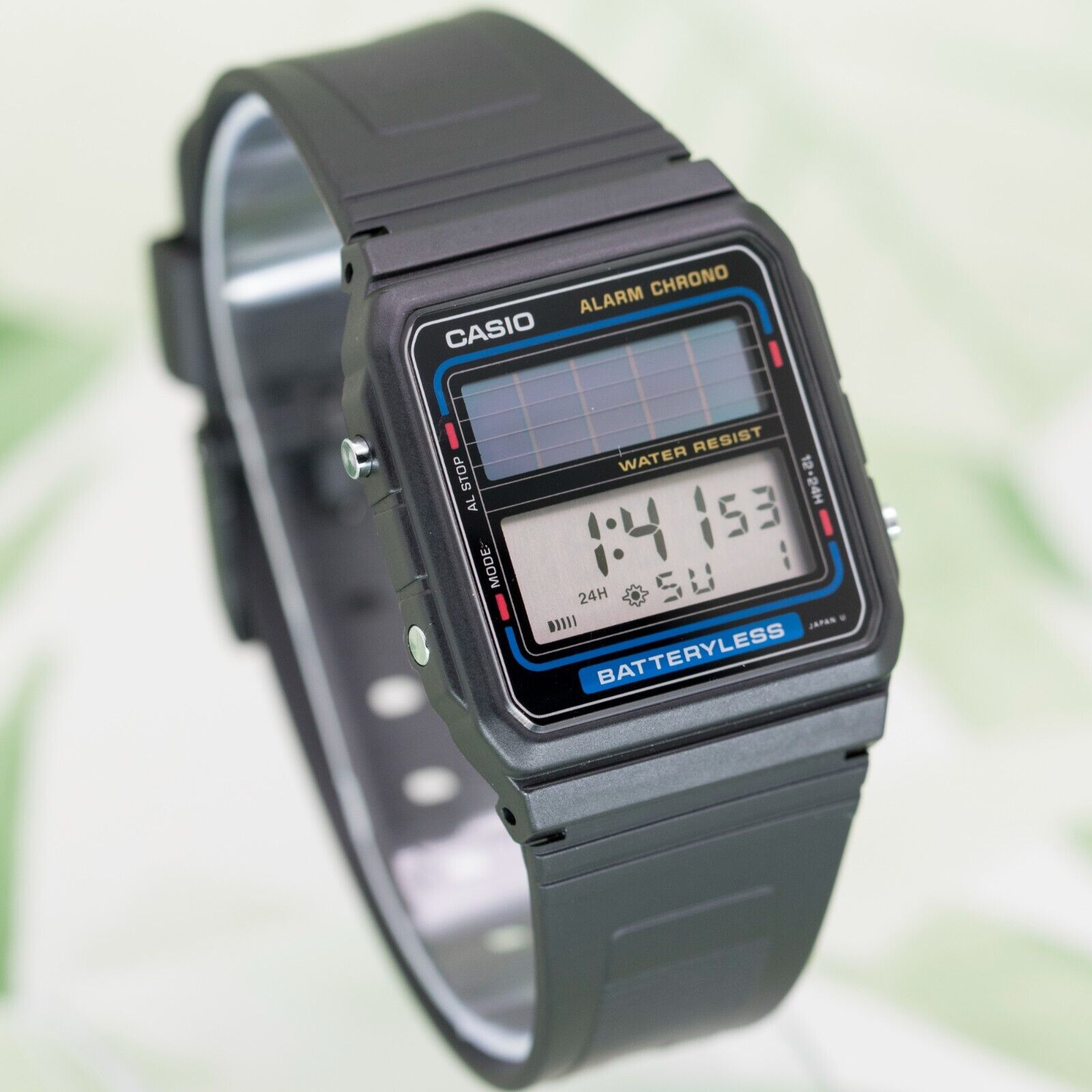 1986 NOS CASIO FB-90W BATTERYLESS VINTAGE DIGITAL WATCH JAPAN