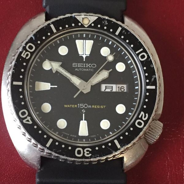 SOLD 1976 Seiko 6306 7001 Dive Watch + OEM Seiko Strap Serviced 2017 ...