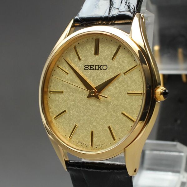 N MINT】 Seiko Dolce 8J41-0AJ0 SACM150 Gold Men's Quartz Watch