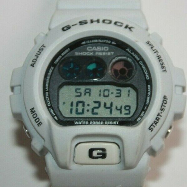 Casio G-Shock White Resin Digital Wrist Watch DW-6900FS (100GRA ...