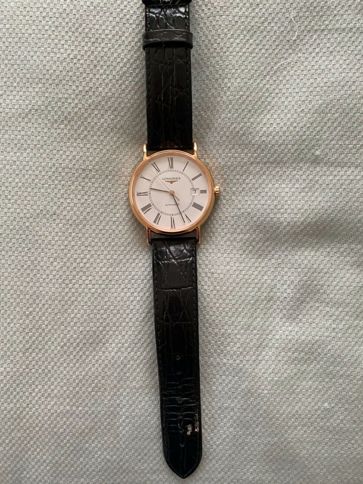 Longines Presence 38.5mm Automatic White Dial Two Tone Steel Strap Watch for Men - L4.921.1.12.7