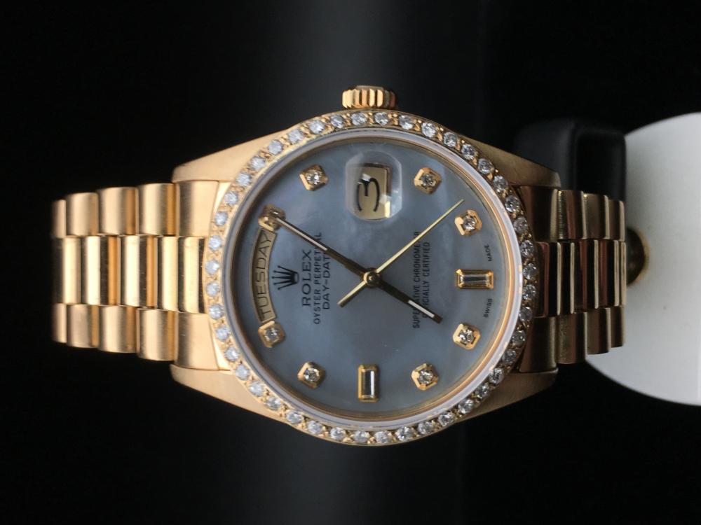 Rolex 18083 president. Diamond dial and bezel WatchCharts