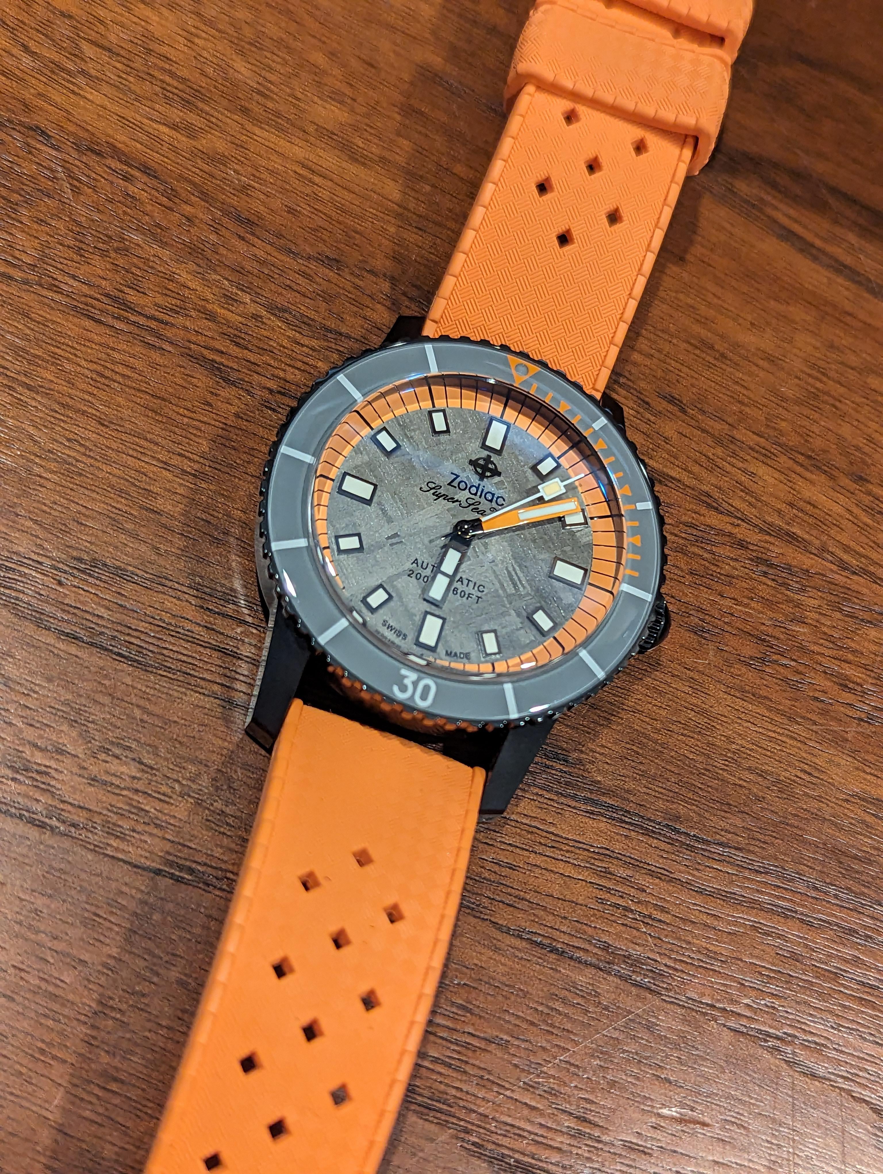 WTS Zodiac Super Sea Wolf Orange Meteorite WatchCharts Marketplace