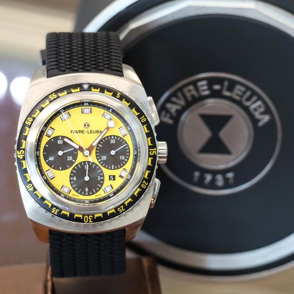 Mouvement Automatique Favre Leuba Cal FL 753 + Cadran Sea Raider Dynamic - État Occasion - Fabriqué En Suisse
