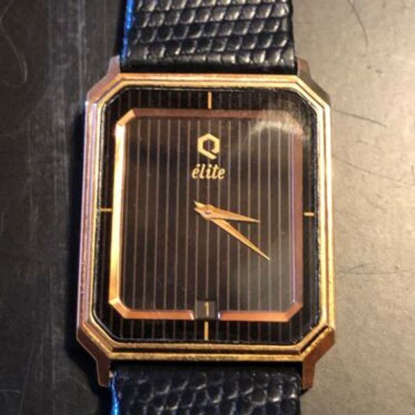 TIMEX ELITE WATCH, RARE AND UNUSUAL, VERY THIN QUARTZ MOVEMENT