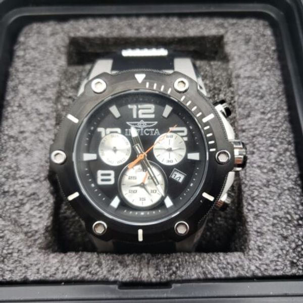 INVICTA 22235 Speedway Chronograph Watch Black Rubber Band New WatchCharts Marketplace