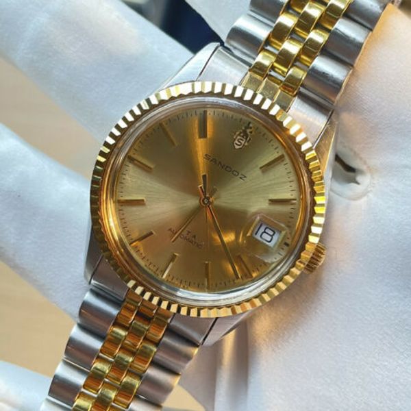 Sandoz Datejust Oyster Perpetual (Rolex Homage) Jubilee Two Tone Swiss